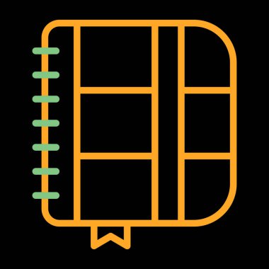 Not defteri web simge vektör çizim 