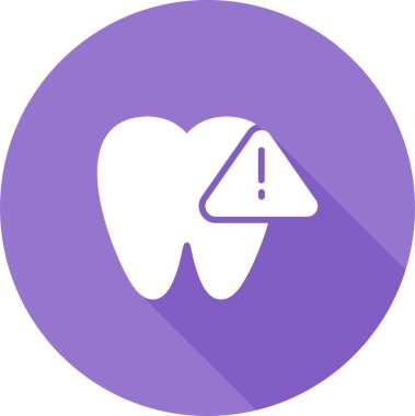 Diş acil durumu. Web simgesi basit illüstrasyon