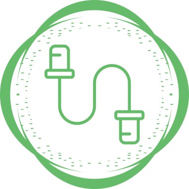 kablo bağlantı simgesi vektör illüstrasyonu 