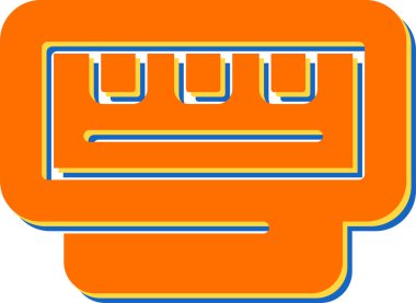 Beyaz arkaplanda izole edilmiş ince doğrusal rj45 dış hat simgesi