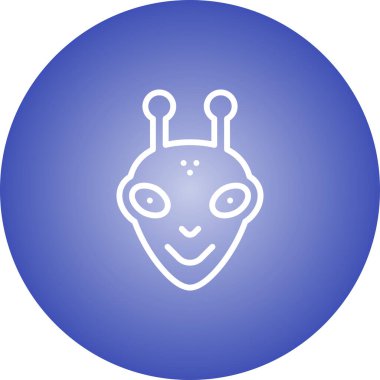  uzaylı vektör ağı simgesi