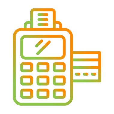 Manyetik Çizgili Okuyucu simgesinin vektör çizimi