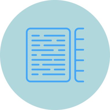 Belge İndeksleme simgesi vektör çizimi