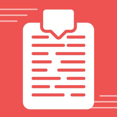 Bir Belge Etiketleme simgesinin vektör illüstrasyonu