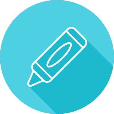 Crayon web simgesinin vektör illüstrasyonu