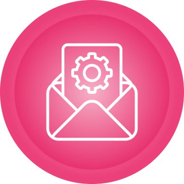 e- posta iletisi simgesi, vektör illüstrasyonu 