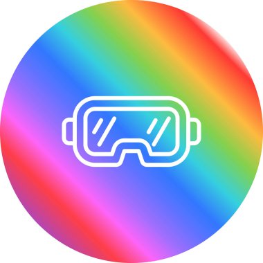 Oyun kulaklığı. Web simgesi basit illüstrasyon