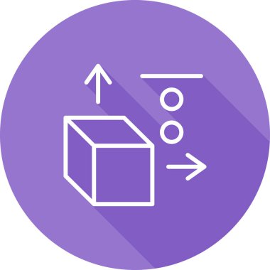 3B tasarım web simgesi, vektör illüstrasyonu