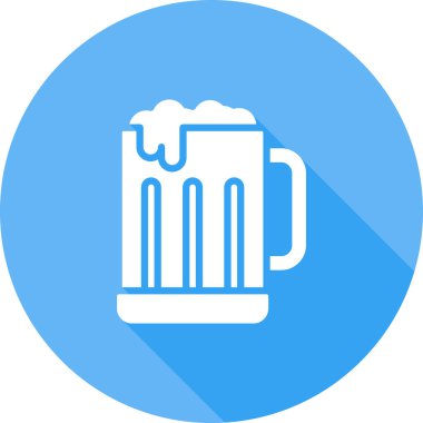 bira kupası simgesi, vektör illüstrasyonu basit tasarım