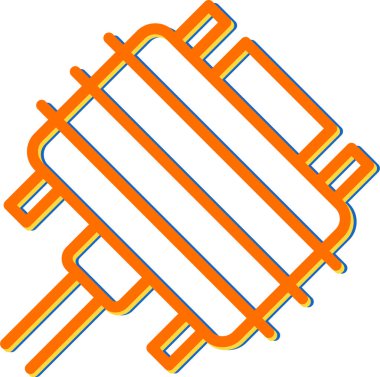Dvi Simgesi İşareti, Basit Vektör İllüstrasyonu Beyaz Arkaplanda İzole Edildi