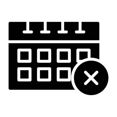 Takvim. Web simgesi basit illüstrasyon 