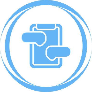 Mesaj Hizmeti Web simgesi vektör illüstrasyonu