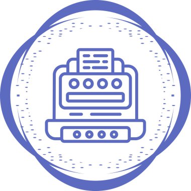 Office yazıcı simgesini, vektör çizim