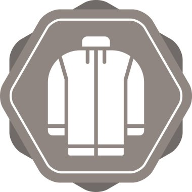 Örtü ceketli web vektör simgesi