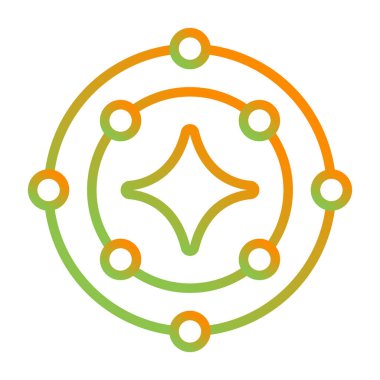 Yıldız simgesinin vektör illüstrasyonu