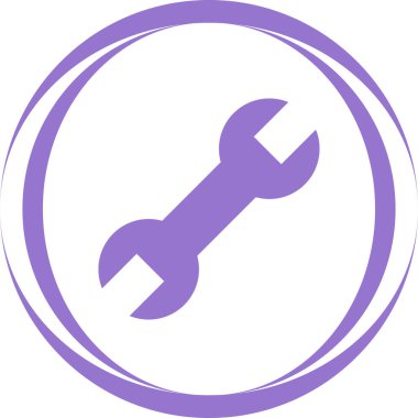 İngiliz anahtarı. Web simgesi basit illüstrasyon