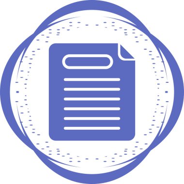 rapor belgesi simgesi, vektör illüstrasyonu 