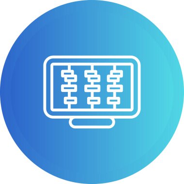 Zaman Çizgisi Web simgesi vektör çizimi