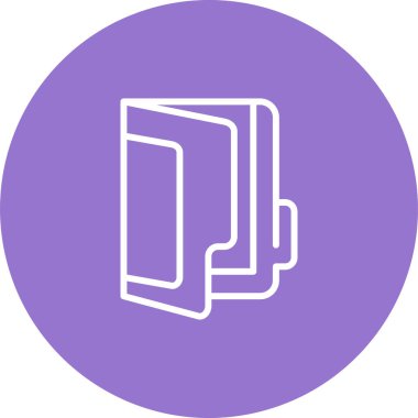 belge dosyası web simgesi basit illüstrasyon