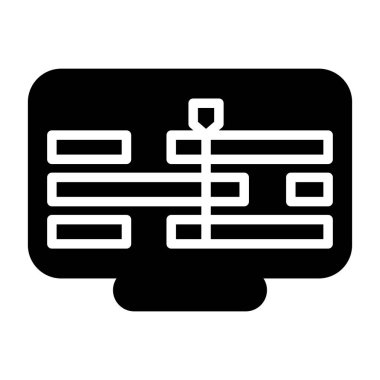 Zaman Çizgisi Web simgesi vektör çizimi