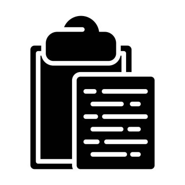 Belge Yapıştır Web simgesi vektör çizimi