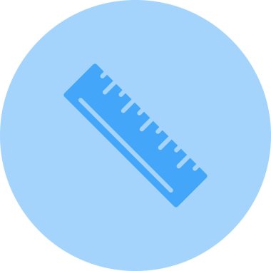 cetvel web simgesi, basit vektör illüstrasyonu