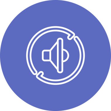 ses simgesi, vektör illüstrasyonu