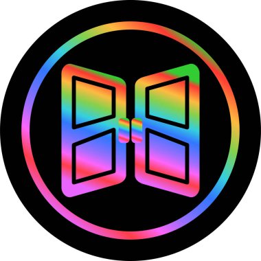 Kapı simgesinin vektör illüstrasyonu