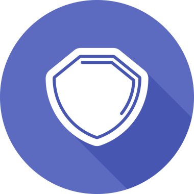 Kalkanın basit vektör simgesi, güvenlik kavramı