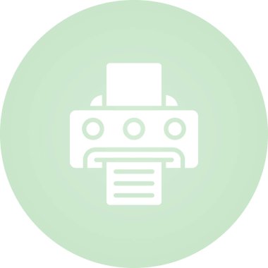 Yazıcı. Web simgesi basit tasarım