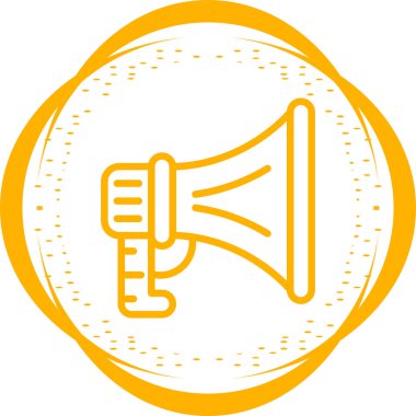 Hoparlör basit web simgesi, vektör illüstrasyonu 