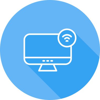 Akıllı Ekran Ağı simgesi basit illüstrasyon