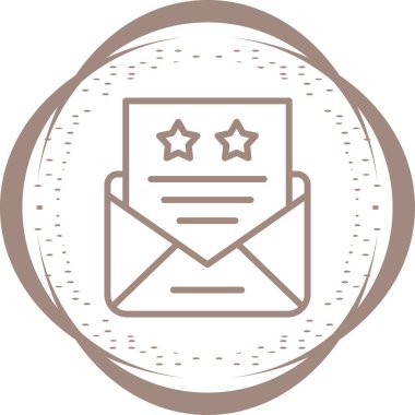 Bir harf simgesinin vektör illüstrasyonu 