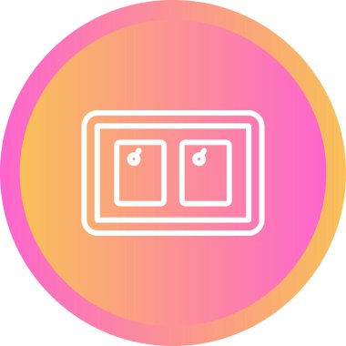 Sancak tablosu web simgesi, basit vektör illüstrasyonu