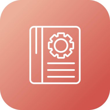 kitap web simgesi, vektör illüstrasyonu 