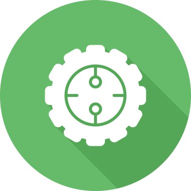 Teçhizat Web simgesi basit illüstrasyon