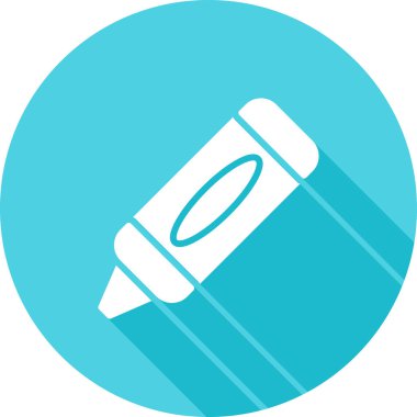 Crayon web simgesinin vektör illüstrasyonu