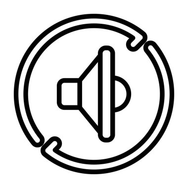 ses simgesi, vektör illüstrasyonu