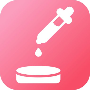 pipette simgesi, web basit illüstrasyon