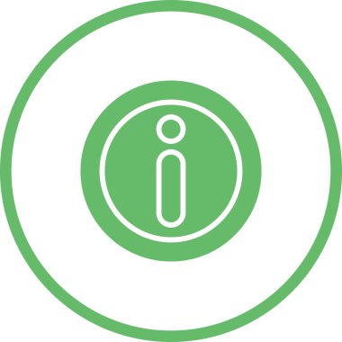 Bilgi. Web simgesi basit illüstrasyon 