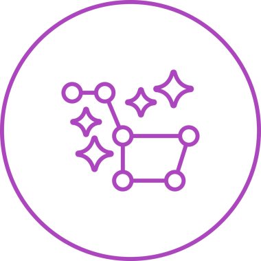 Yıldız simgesinin vektör illüstrasyonu