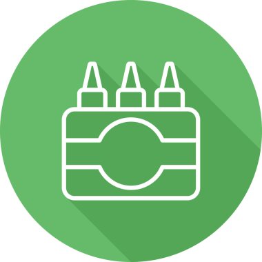 Pastel boyalar web simgesinin vektör illüstrasyonu