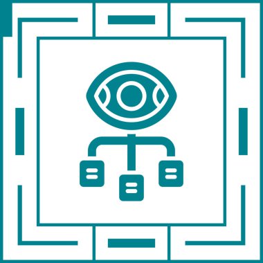 Veri Görselleştirme simgesi, vektör illüstrasyonu 