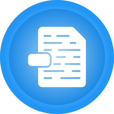 Dosya simgesinin vektör illüstrasyonu 