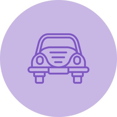 araba simgesi tasarımı, web illüstrasyonu