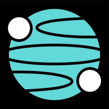 Gezegen simge vektör çizim 