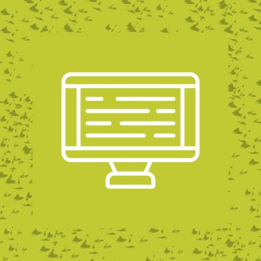 Bilgisayar web simge vektör çizim