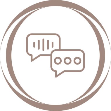 Konuşma baloncukları simgesi, vektör illüstrasyonu 