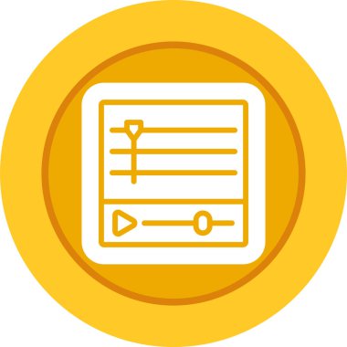 Zaman Çizgisi Web simgesi vektör çizimi