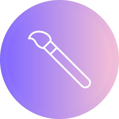 Boya fırçası web simgesi, vektör illüstrasyonu